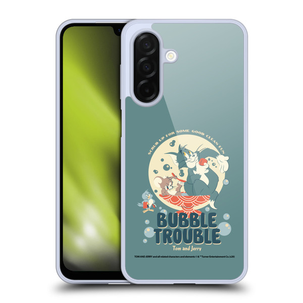 Tom and Jerry Retro Bubble Trouble Soft Gel Case for Samsung Galaxy A26 5G