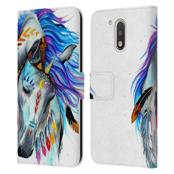 Pixie Cold Animals Spirit Leather Book Wallet Case Cover For Motorola Moto G41