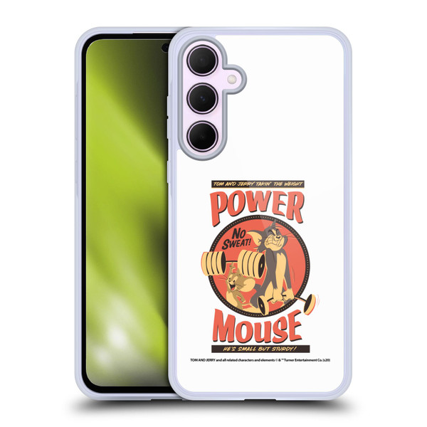 Tom and Jerry Retro Power Mouse Soft Gel Case for Samsung Galaxy A35 5G