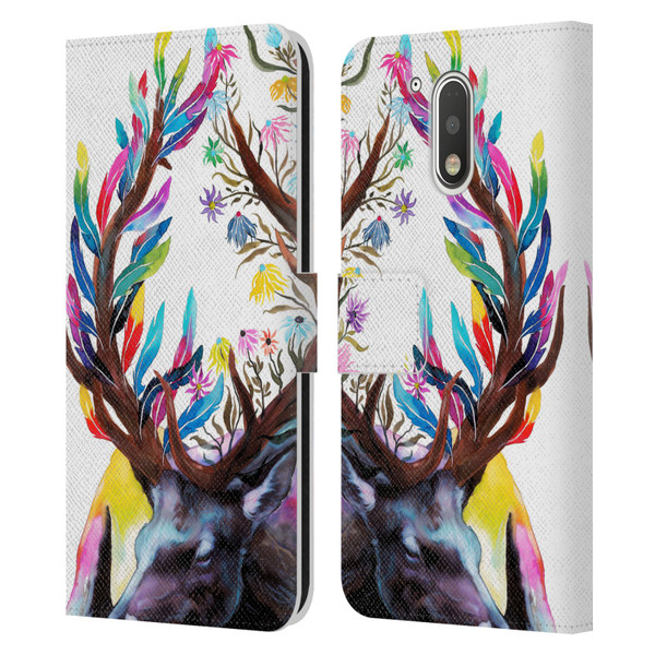 Pixie Cold Animals Memories Leather Book Wallet Case Cover For Motorola Moto G41