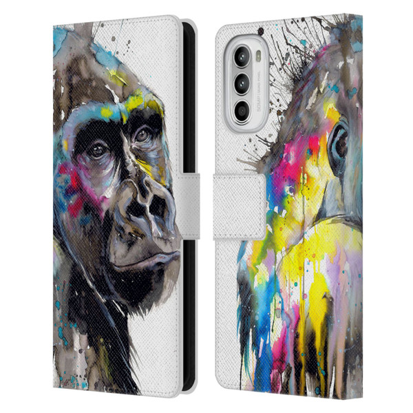 Pixie Cold Animals I See The Future Leather Book Wallet Case Cover For Motorola Moto G52