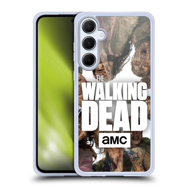 AMC The Walking Dead Logo Group Soft Gel Case for Samsung Galaxy A55 5G