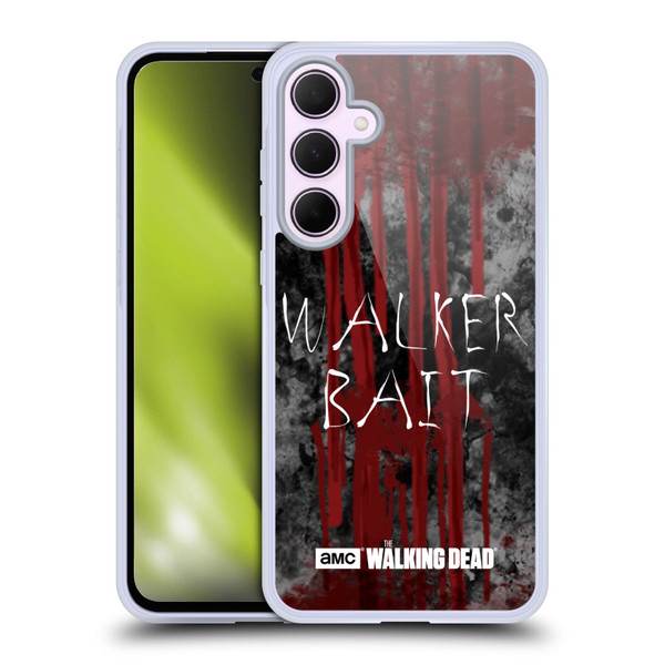 AMC The Walking Dead Typography Walker Bait Soft Gel Case for Samsung Galaxy A35 5G