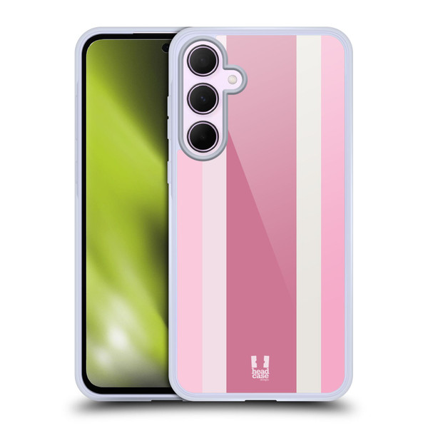 Head Case Designs Vertical Stripes Cotton Candy Soft Gel Case for Samsung Galaxy A35 5G