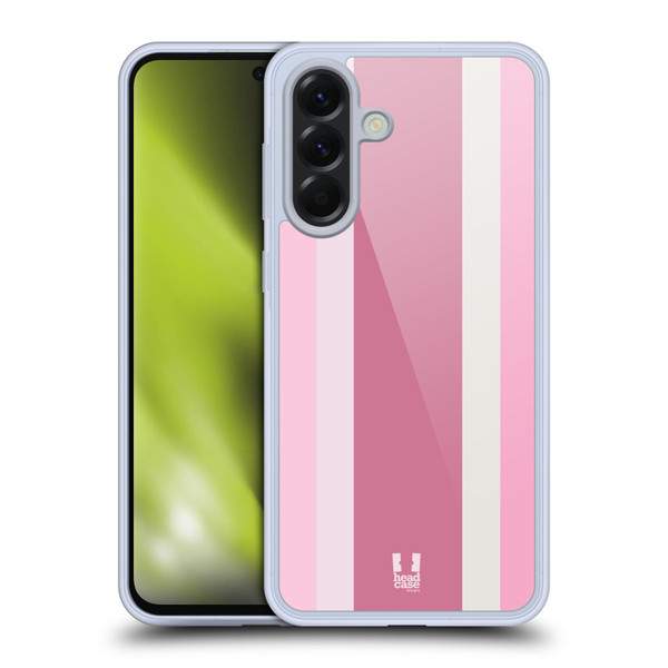 Head Case Designs Vertical Stripes Cotton Candy Soft Gel Case for Samsung Galaxy A56 5G