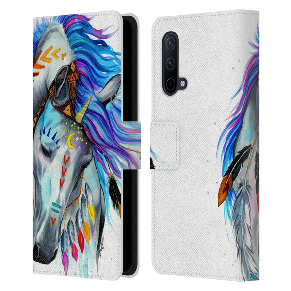 Pixie Cold Animals Spirit Leather Book Wallet Case Cover For OnePlus Nord CE 5G