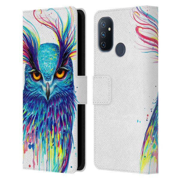 Pixie Cold Animals Into The Blue Leather Book Wallet Case Cover For OnePlus Nord N100