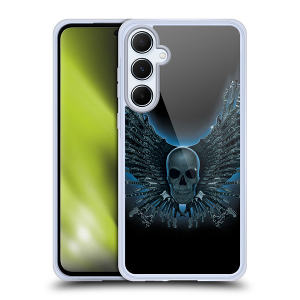 Vincent Hie Skulls Strings Soft Gel Case for Samsung Galaxy A55 5G
