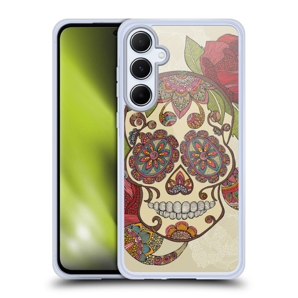 Valentina Bloom Sugar Skull Soft Gel Case for Samsung Galaxy A55 5G