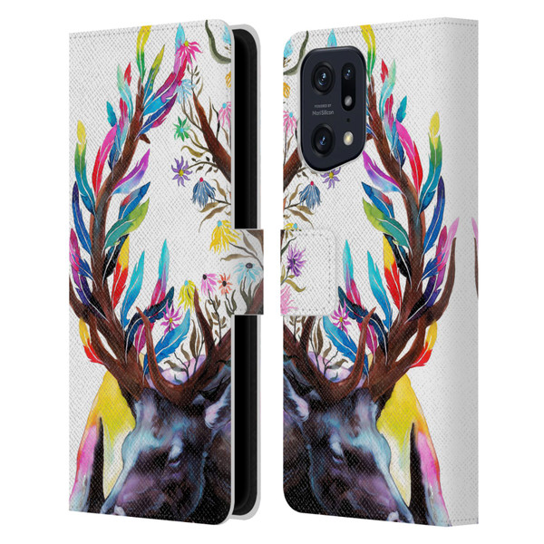 Pixie Cold Animals Memories Leather Book Wallet Case Cover For OPPO Find X5