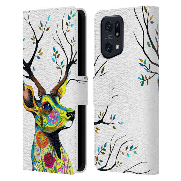 Pixie Cold Animals King Of The Forest Leather Book Wallet Case Cover For OPPO Find X5 Pro