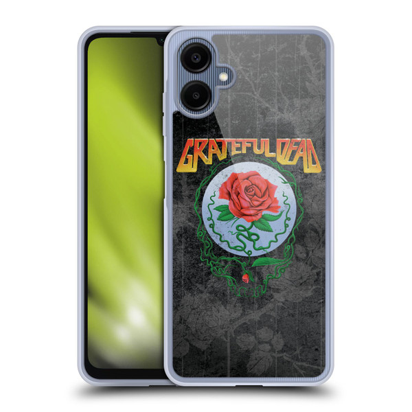 Grateful Dead Graphics Distressed Rose Soft Gel Case for Samsung Galaxy A06 4G / 5G
