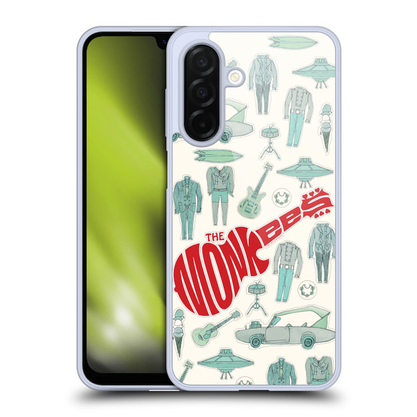The Monkees Graphics Pattern Soft Gel Case for Samsung Galaxy A26 5G