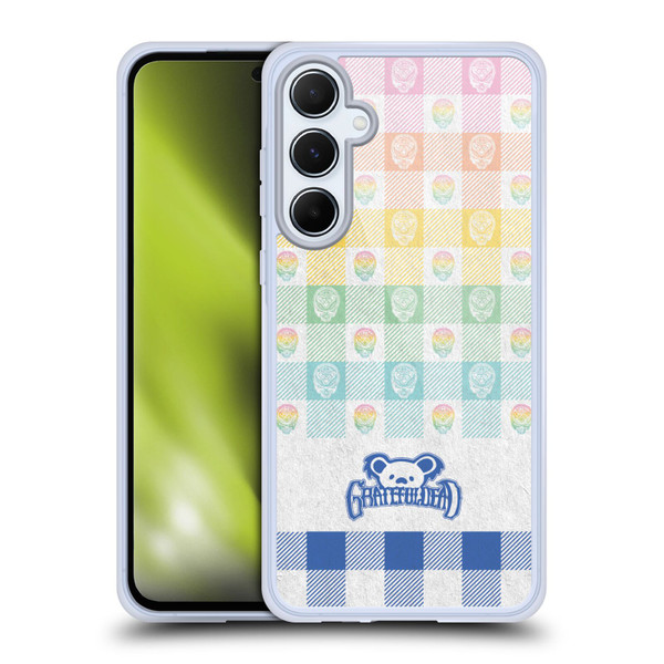 Grateful Dead Graphics Colourful Pattern Soft Gel Case for Samsung Galaxy A55 5G