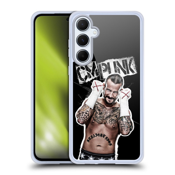 WWE CM Punk Graphics Soft Gel Case for Samsung Galaxy A55 5G