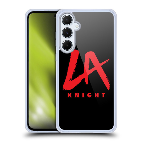 WWE LA Knight Logo Soft Gel Case for Samsung Galaxy A55 5G