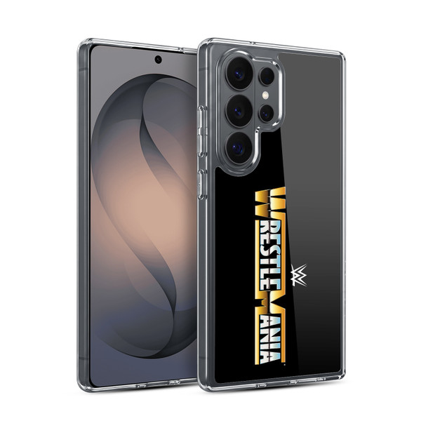 WWE TV Program Logo Wrestlemania Soft Gel Case for Samsung Galaxy S26 Ultra