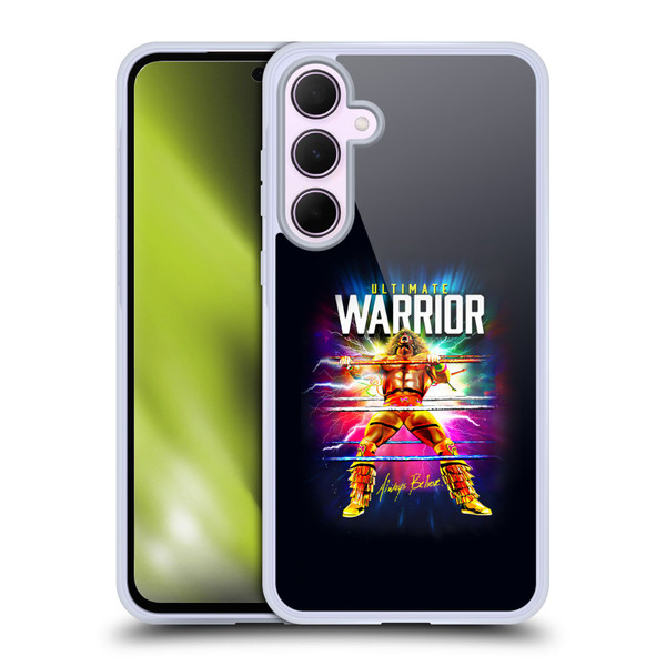 WWE The Ultimate Warrior Retro Blast Soft Gel Case for Samsung Galaxy A35 5G