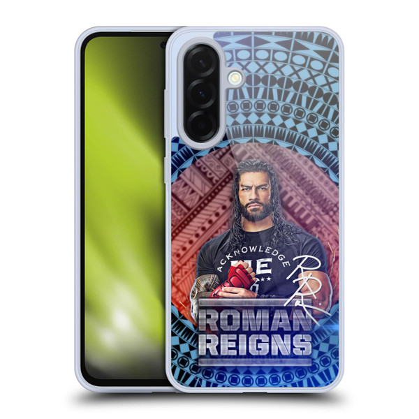 WWE Roman Reigns Tribal Pattern Soft Gel Case for Samsung Galaxy A36 5G