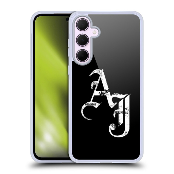 WWE Aj Styles Grunge Initials Soft Gel Case for Samsung Galaxy A35 5G