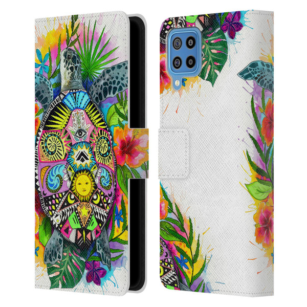 Pixie Cold Animals Turtle Life Leather Book Wallet Case Cover For Samsung Galaxy F22 (2021)