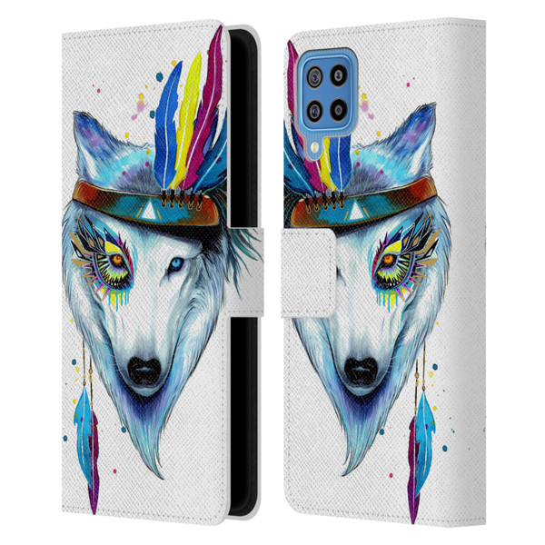 Pixie Cold Animals Warrior Leather Book Wallet Case Cover For Samsung Galaxy F22 (2021)