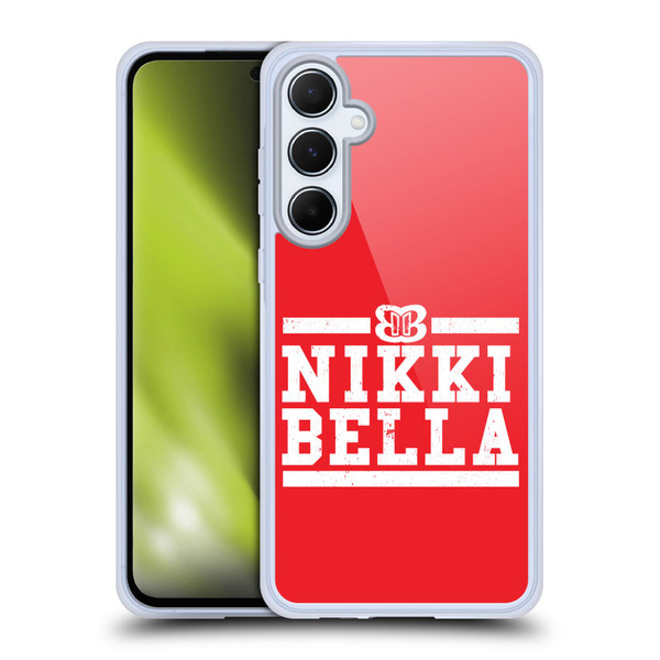 WWE Nikki Bella Logotype Soft Gel Case for Samsung Galaxy A55 5G
