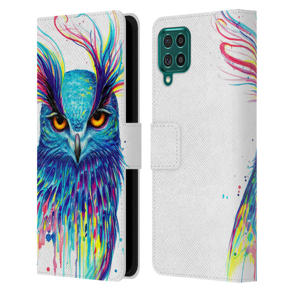 Pixie Cold Animals Into The Blue Leather Book Wallet Case Cover For Samsung Galaxy F62 (2021)