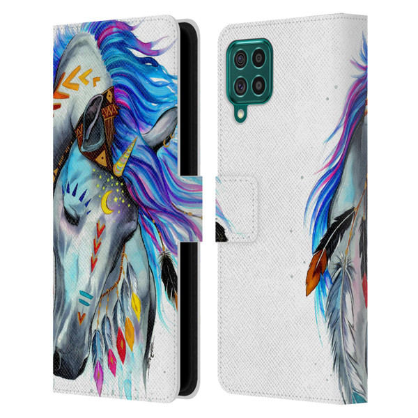 Pixie Cold Animals Spirit Leather Book Wallet Case Cover For Samsung Galaxy F62 (2021)