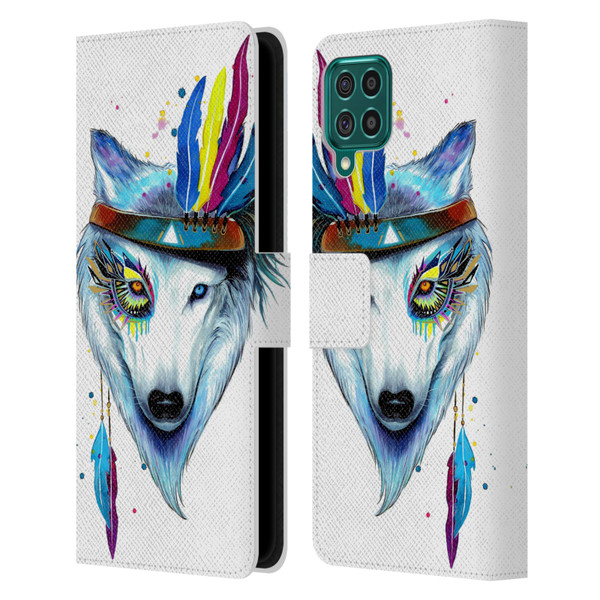 Pixie Cold Animals Warrior Leather Book Wallet Case Cover For Samsung Galaxy F62 (2021)