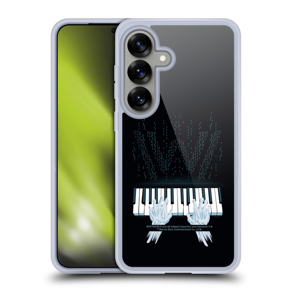 Westworld Graphics Piano Soft Gel Case for Samsung Galaxy S25 & MagSafe