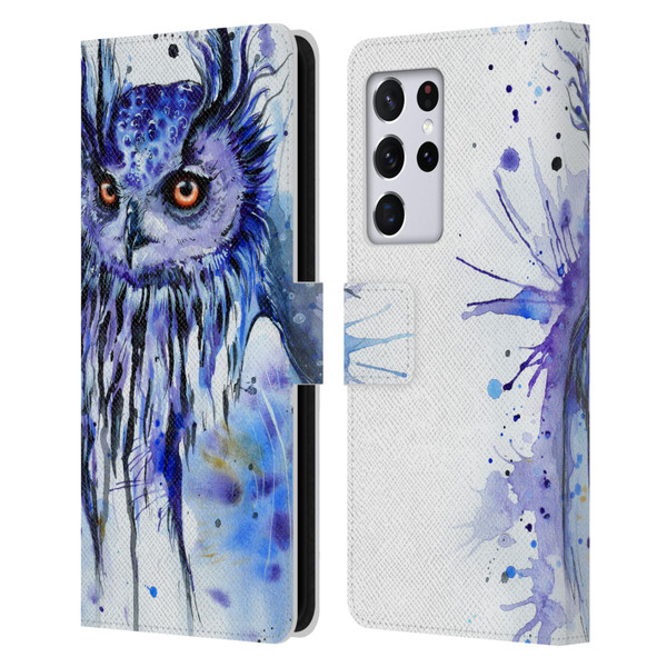 Pixie Cold Animals Secrets Leather Book Wallet Case Cover For Samsung Galaxy S21 Ultra 5G