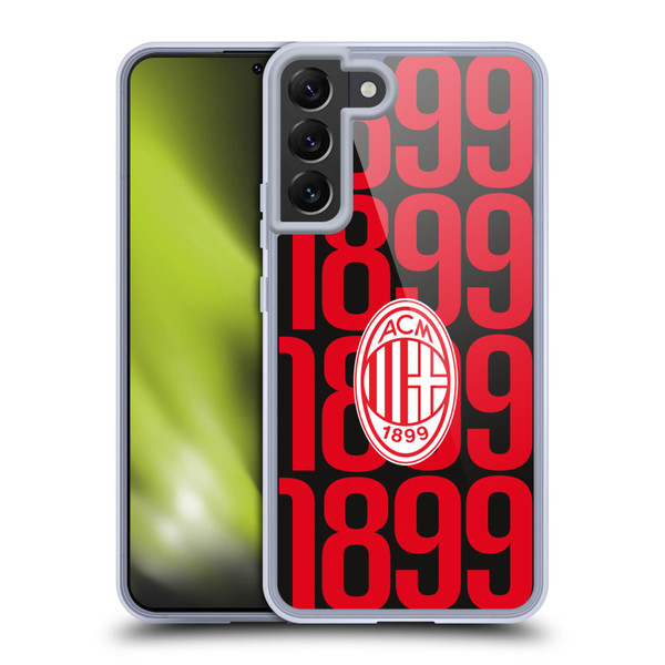 AC Milan Graphics Pattern Soft Gel Case for Samsung Galaxy S22+ 5G & MagSafe