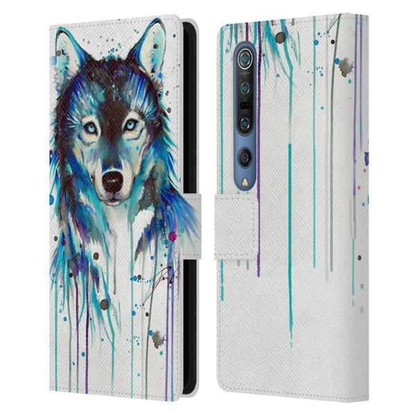 Pixie Cold Animals Ice Wolf Leather Book Wallet Case Cover For Xiaomi Mi 10 5G / Mi 10 Pro 5G