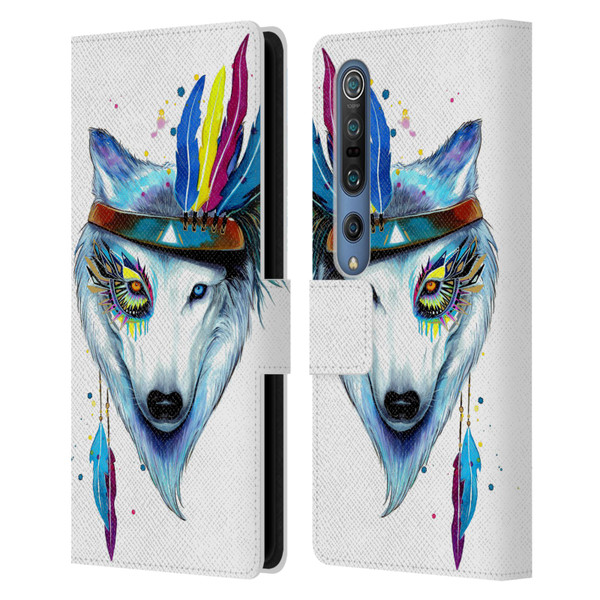 Pixie Cold Animals Warrior Leather Book Wallet Case Cover For Xiaomi Mi 10 5G / Mi 10 Pro 5G