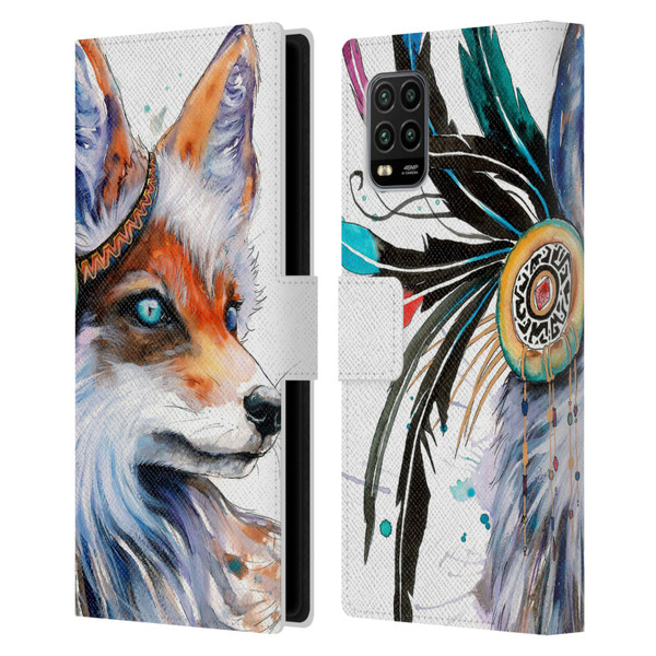 Pixie Cold Animals Fox Leather Book Wallet Case Cover For Xiaomi Mi 10 Lite 5G