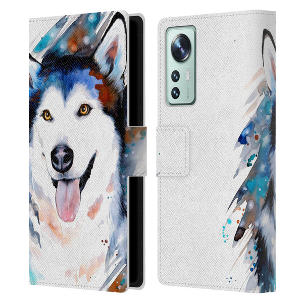 Pixie Cold Animals Husky Leather Book Wallet Case Cover For Xiaomi 12