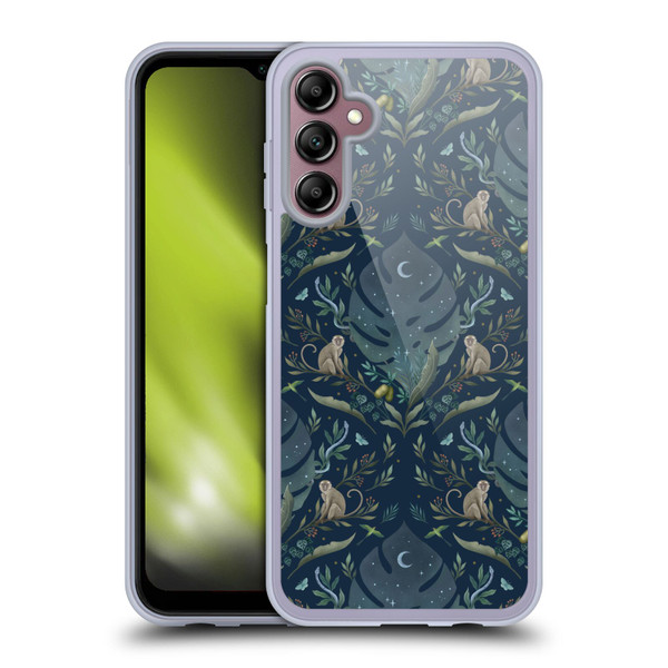 Episodic Drawing Art Monkey Tropical Light Pattern Soft Gel Case for Samsung Galaxy A14 5G
