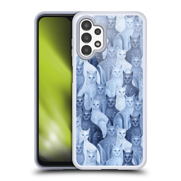 Episodic Drawing Pattern Cats Soft Gel Case for Samsung Galaxy A13 (2022)