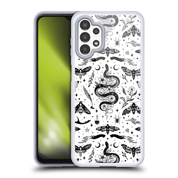 Episodic Drawing Pattern Flash Tattoo Soft Gel Case for Samsung Galaxy A13 (2022)