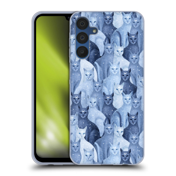 Episodic Drawing Pattern Cats Soft Gel Case for Samsung Galaxy A15 & MagSafe