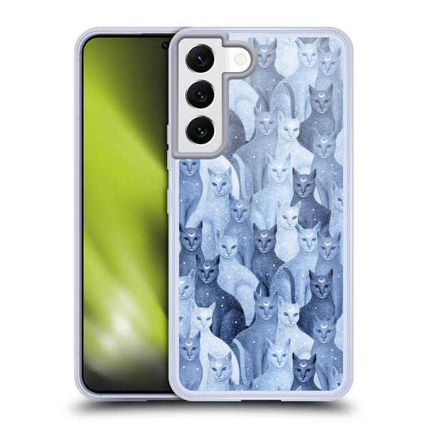 Episodic Drawing Pattern Cats Soft Gel Case for Samsung Galaxy S22 5G & MagSafe