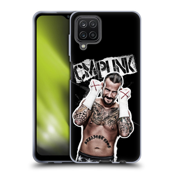 WWE CM Punk Graphics Soft Gel Case for Samsung Galaxy A12 (2020)