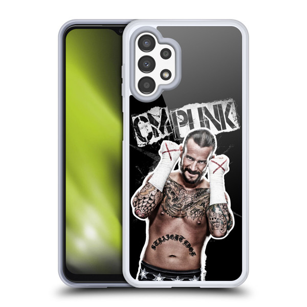 WWE CM Punk Graphics Soft Gel Case for Samsung Galaxy A13 (2022)