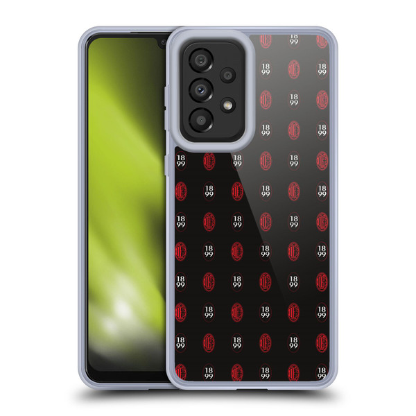 AC Milan Art Pattern Logo Soft Gel Case for Samsung Galaxy A33 5G (2022)