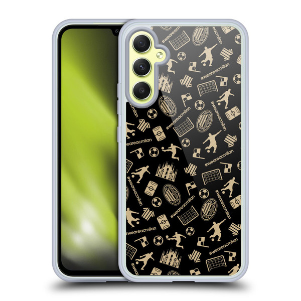 AC Milan Children Pattern Soft Gel Case for Samsung Galaxy A34 5G