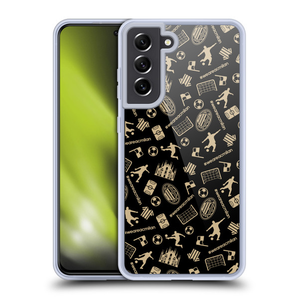 AC Milan Children Pattern Soft Gel Case for Samsung Galaxy S21 FE 5G & MagSafe