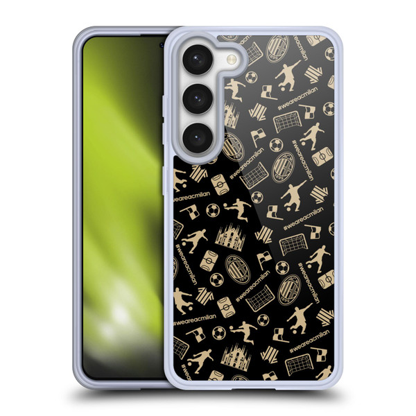 AC Milan Children Pattern Soft Gel Case for Samsung Galaxy S23 5G & MagSafe