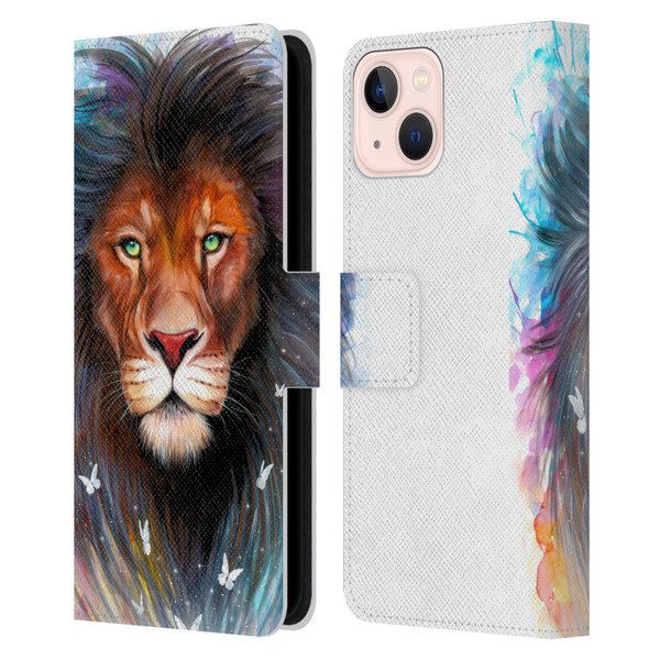 Pixie Cold Cats Sacred King Leather Book Wallet Case Cover For Apple iPhone 13