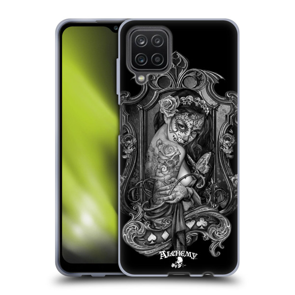 Alchemy Gothic Graphic Art Widow Soft Gel Case for Samsung Galaxy A12 (2020)